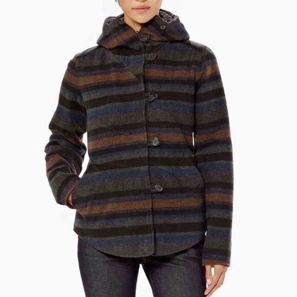 Patagonia merino wool jacket XS reversible quilted w's worn wear felt 27410 - Picture 1 of 15